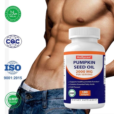 OEM  Pumpkin Seed Oil Softgels For Promote Scalp Health 2000 mg Pumpkin Seed Oil