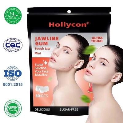 Factory Customized Calorie-Free Hard Chewing Gum for Jawline Sugar Free Gums Energy Gum for Effective Facial Exercise