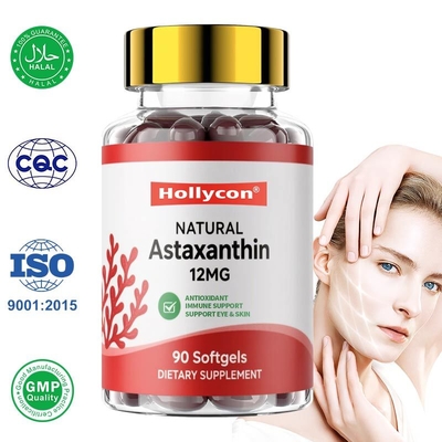 Natural Astaxanthin 12mg + Vitamin E 20mg 90 Softgels