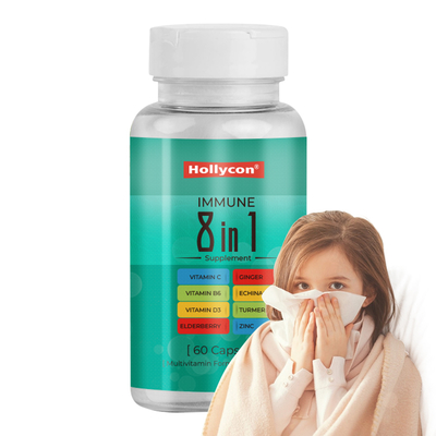 Immune Support Capsules OEM Label Multivitamin Formula Supplement for Adults Helps to Promote Immune Function