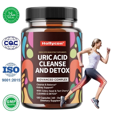 Green Coffee Bean Extract Capsules for Uric Acid Cleanse & Joint Support