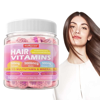 Hair Vitamins Gummies for Growth Strength Skin Nails Health OEM