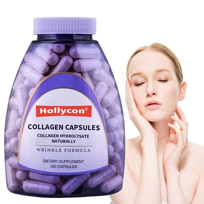 Hydrolyzed Collagen Capsules for Skin Hair Nails OEM
