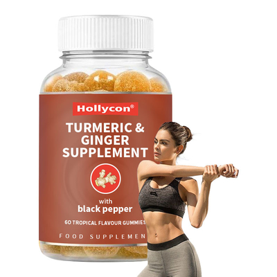 Turmeric Ginger Gummy Supplement 60 Gummies 24 Months Shelf Life