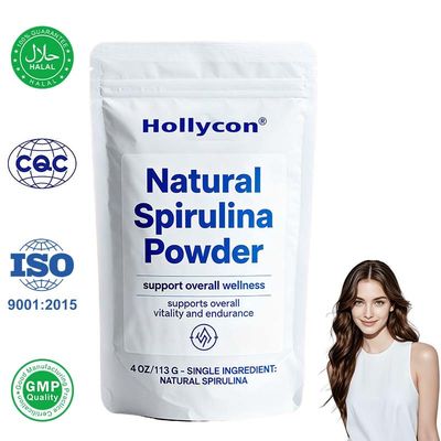 Factory Made Spirulina Powder – 4 oz (113g), Natural Plant-Based Superfood, Rich in Protein, Iron & B12 for Energy, Immunity & Detox, Smoothies & Juices, Vegan, Non-GMO, No Additives, custom Formula
