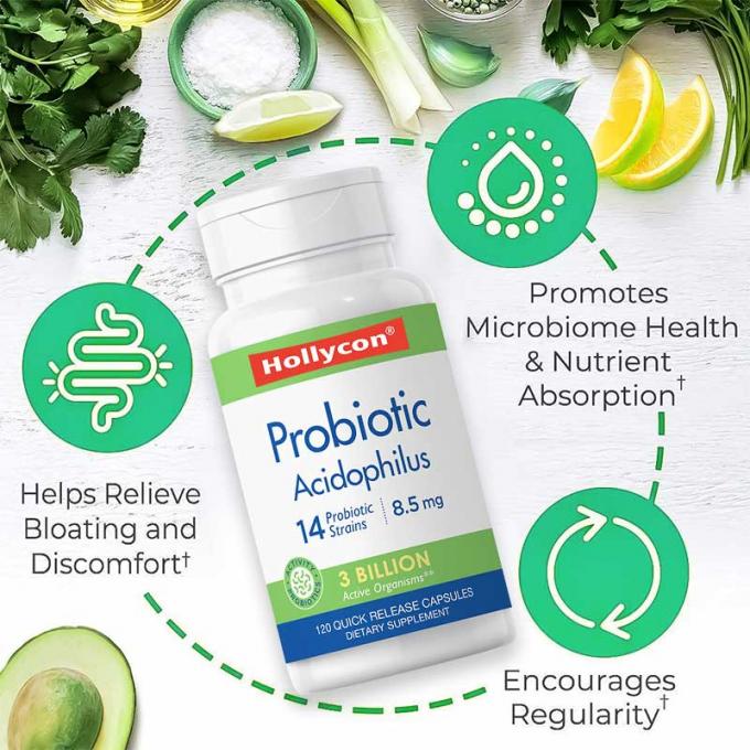 COA Supplements OEM ODM 60 Count Digestive Support Prebiotic Probiotic ...