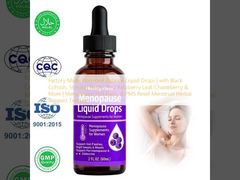 Factory Made Hormone Balance Liquid Drops | with Black Cohosh, Stinging Nettle, Red Raspberry Leaf, Chasteberry & More | Menopause, Hot Flash, & PMS Relief Menstrual Herbal Support Tincture 